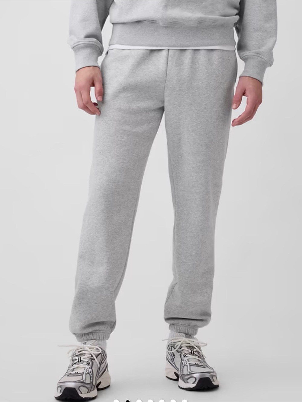 Men’s GAP Heather Gray Jogger Sweatpants sz Large